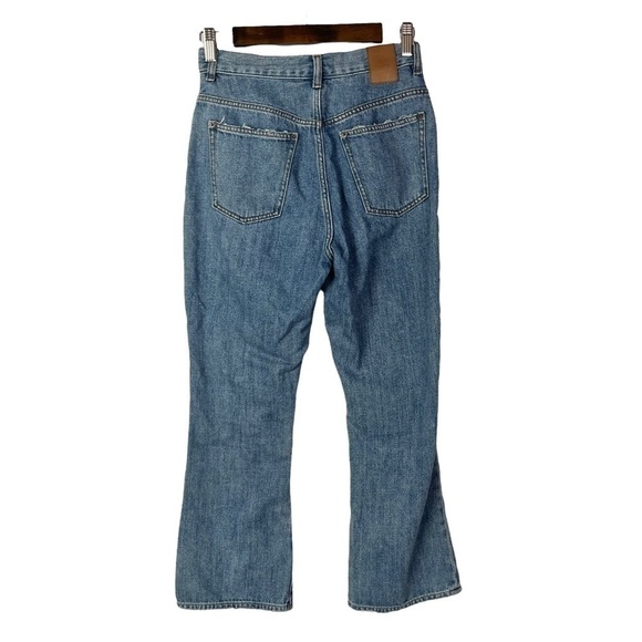 & Other Stories Medium Wash Kick Flare Crop Jeans 26 - Picture 2 of 5